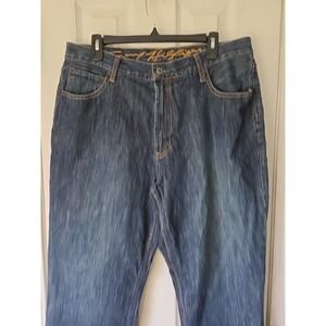 Tommy Hilfiger Classic Premium Jeans Mens 35x30 Embroidered Medium Wash